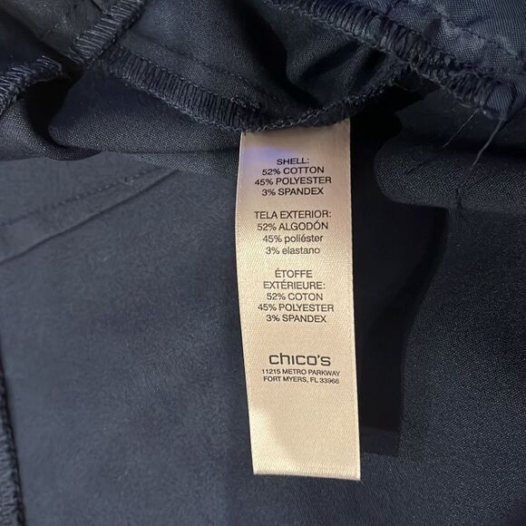 Chico's Dark Blue Bermuda Shorts - Picture 6 of 7